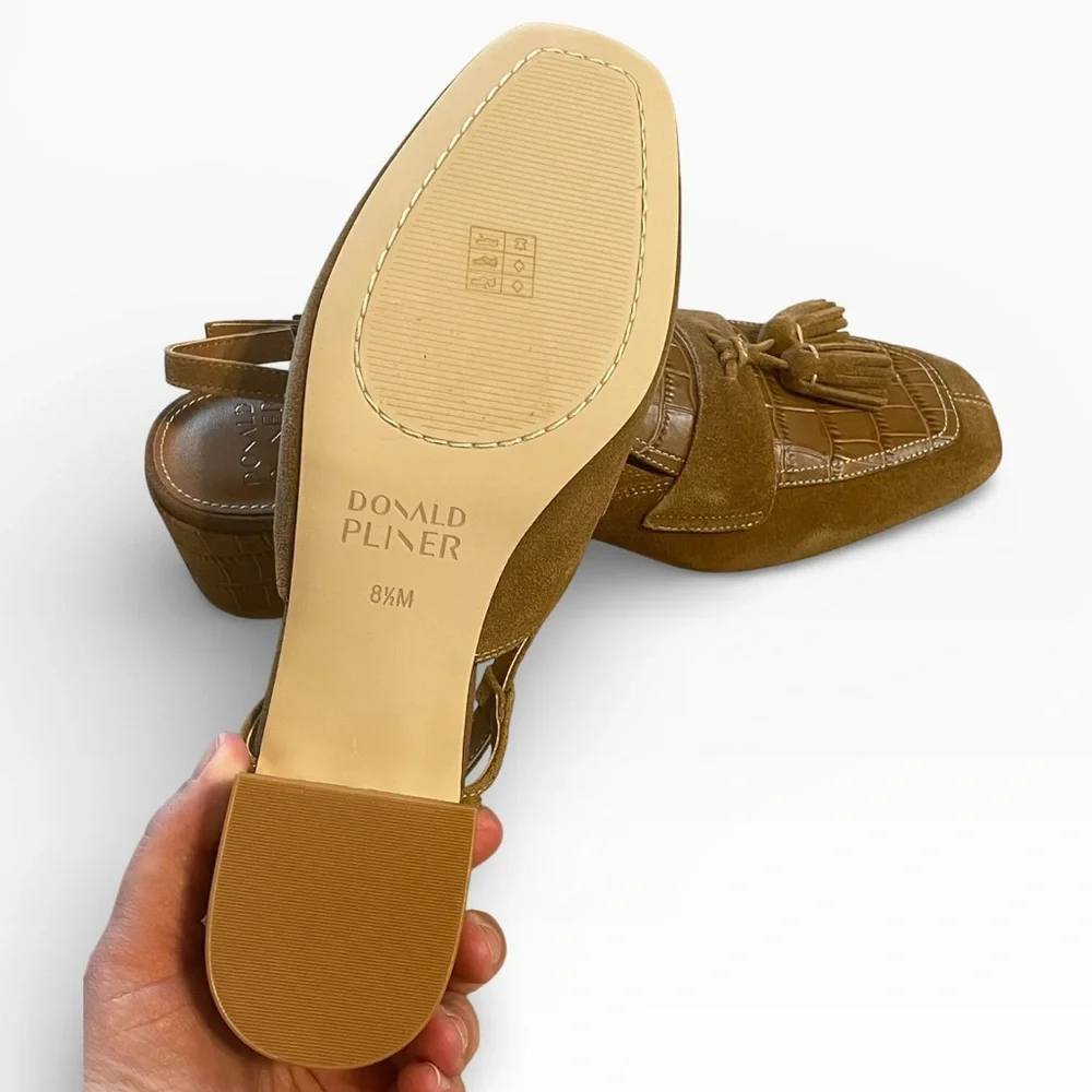 Donald Pliner Kudos Heels, Croc Embossed,‎ Size 8.5, NIB